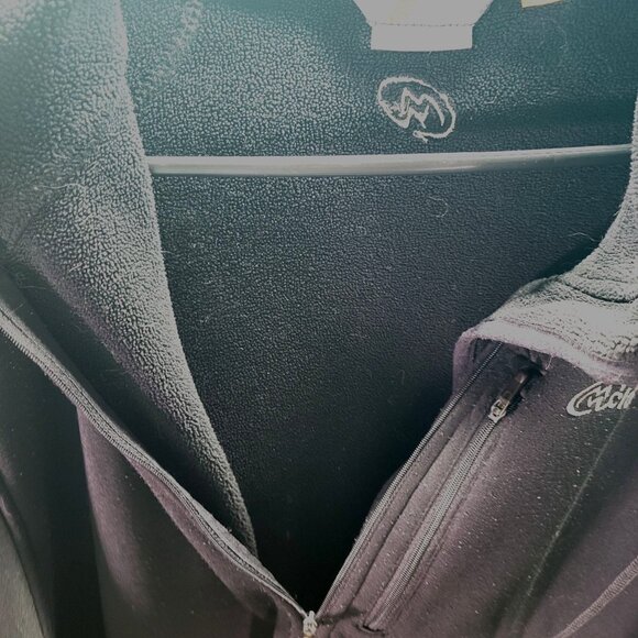 Cloudveil Men's XL Pullover Fleece Jacket Black 93% Polyester 7% Spandex - Picture 10 of 10